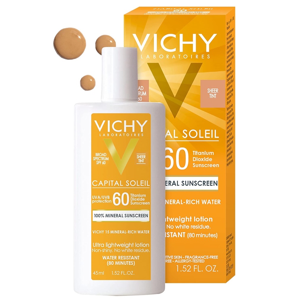 VICHY CAPITAL SOLEIL SPF 60 MINERAL TINTED 45 ML