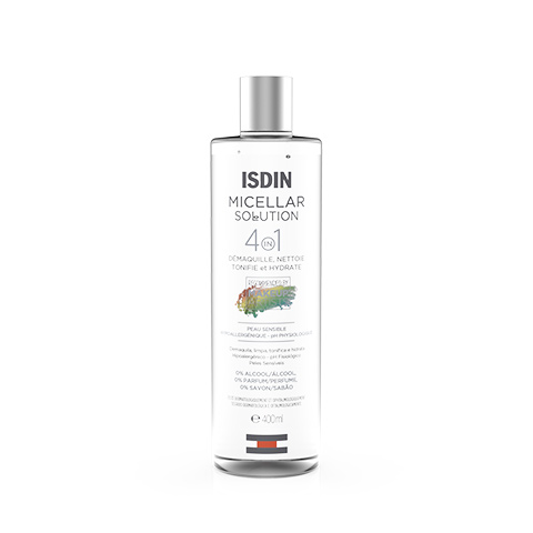 ISDIN MICELLAR SOLUTION 4 EN 1 AGUA MICELAR PIELES SENSIBLES (400ML)