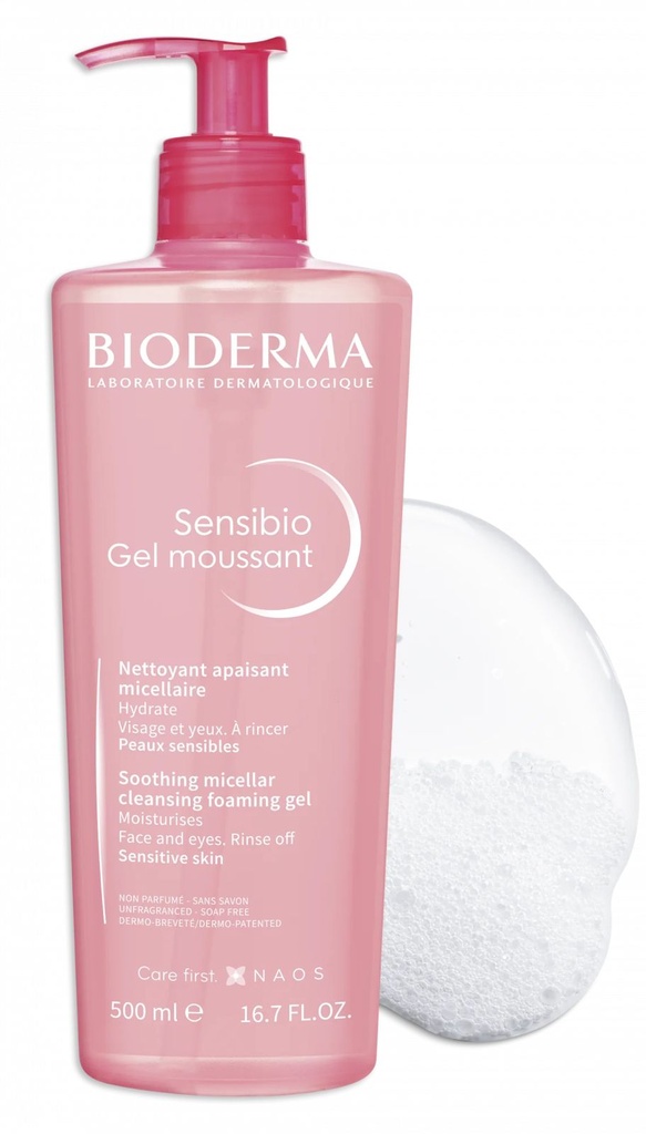 BIODERMA SENSIBIO GEL MOUSSANT 500ML