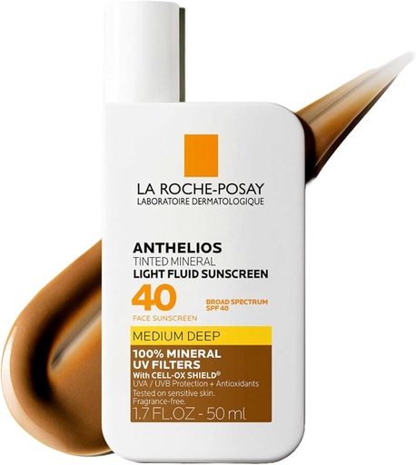 LA ROCHE POSAY ANTHELIOS TINTED MINERAL SPF 40 MEDIUM DEEP